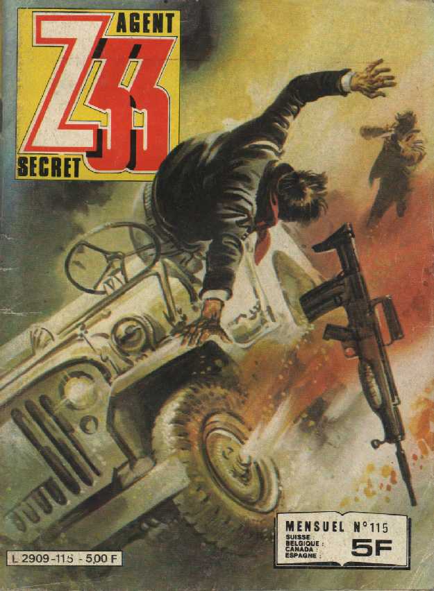 Scan de la Couverture Z 33 Agent Secret n 115